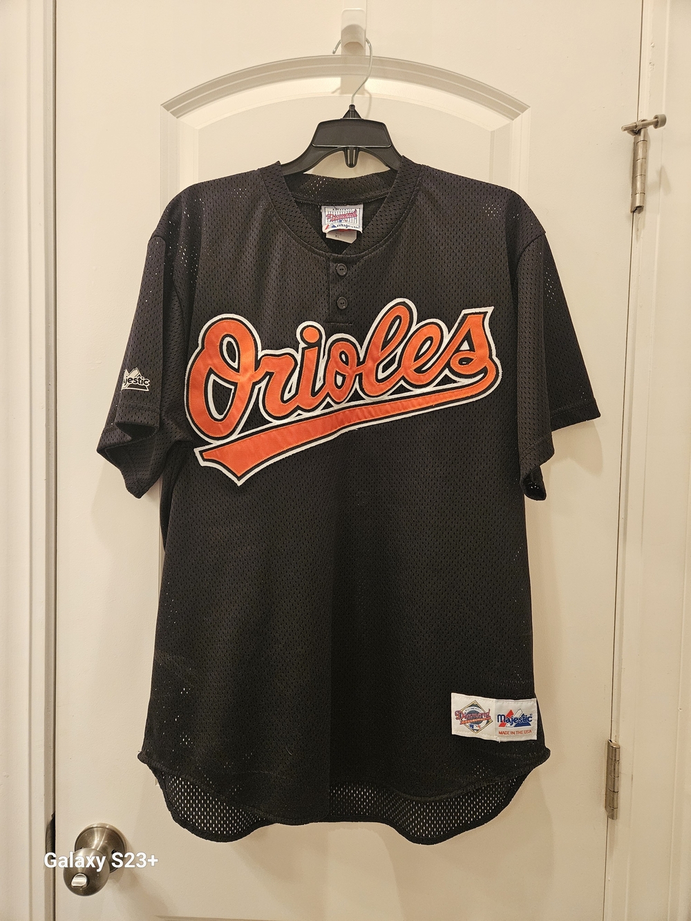 Baltimore Orioles Men's Black Mesh Baseball Jersey Cal Ripkin Atheltic Shirt